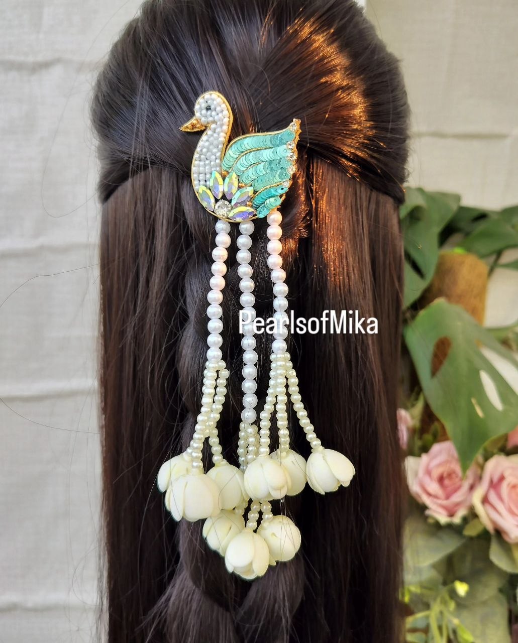 Swan + Malli Hair Brooch