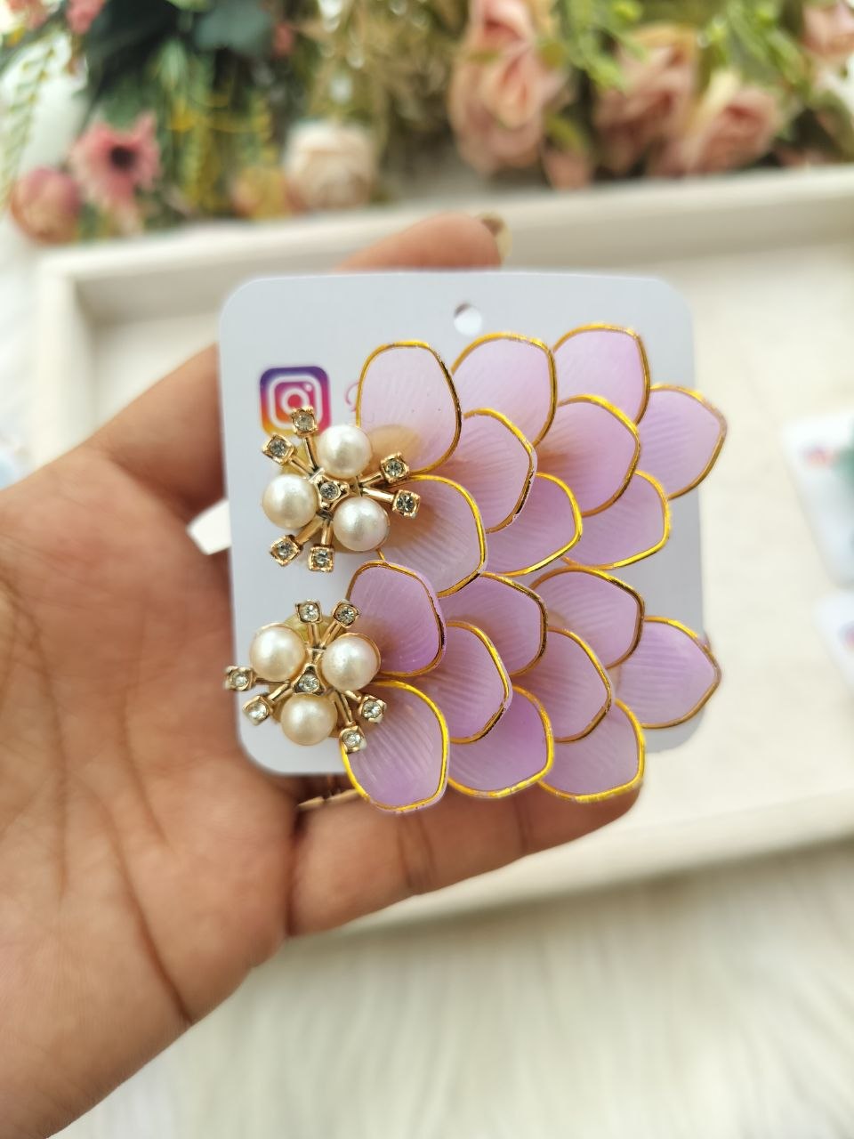 Lavender Shea A-line Alligator clip