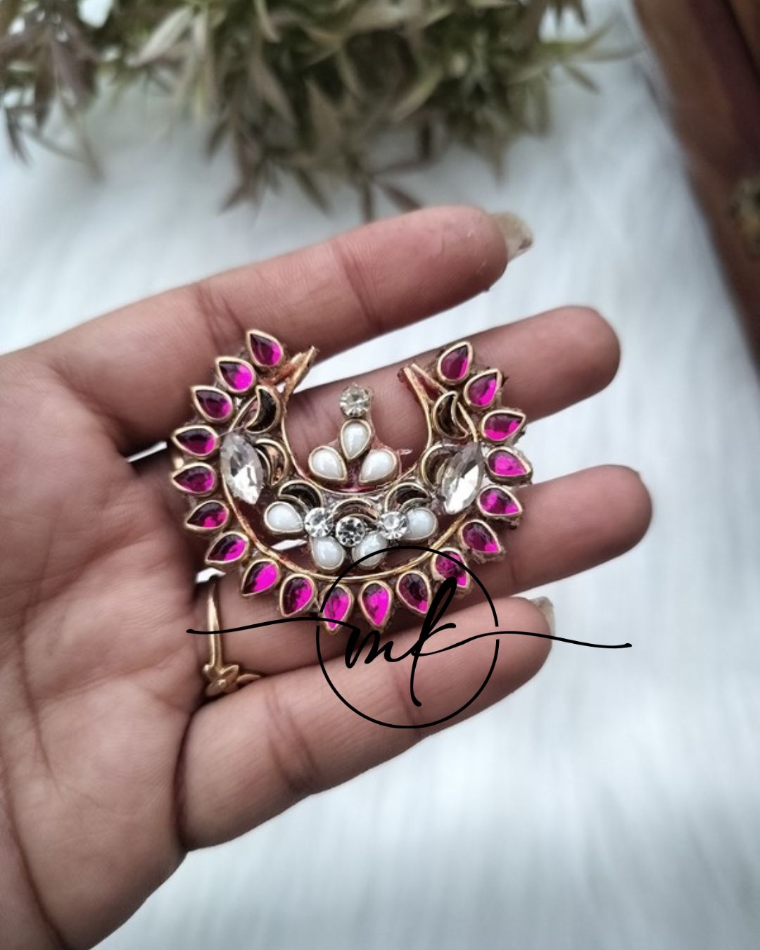 Moon Hair Brooch