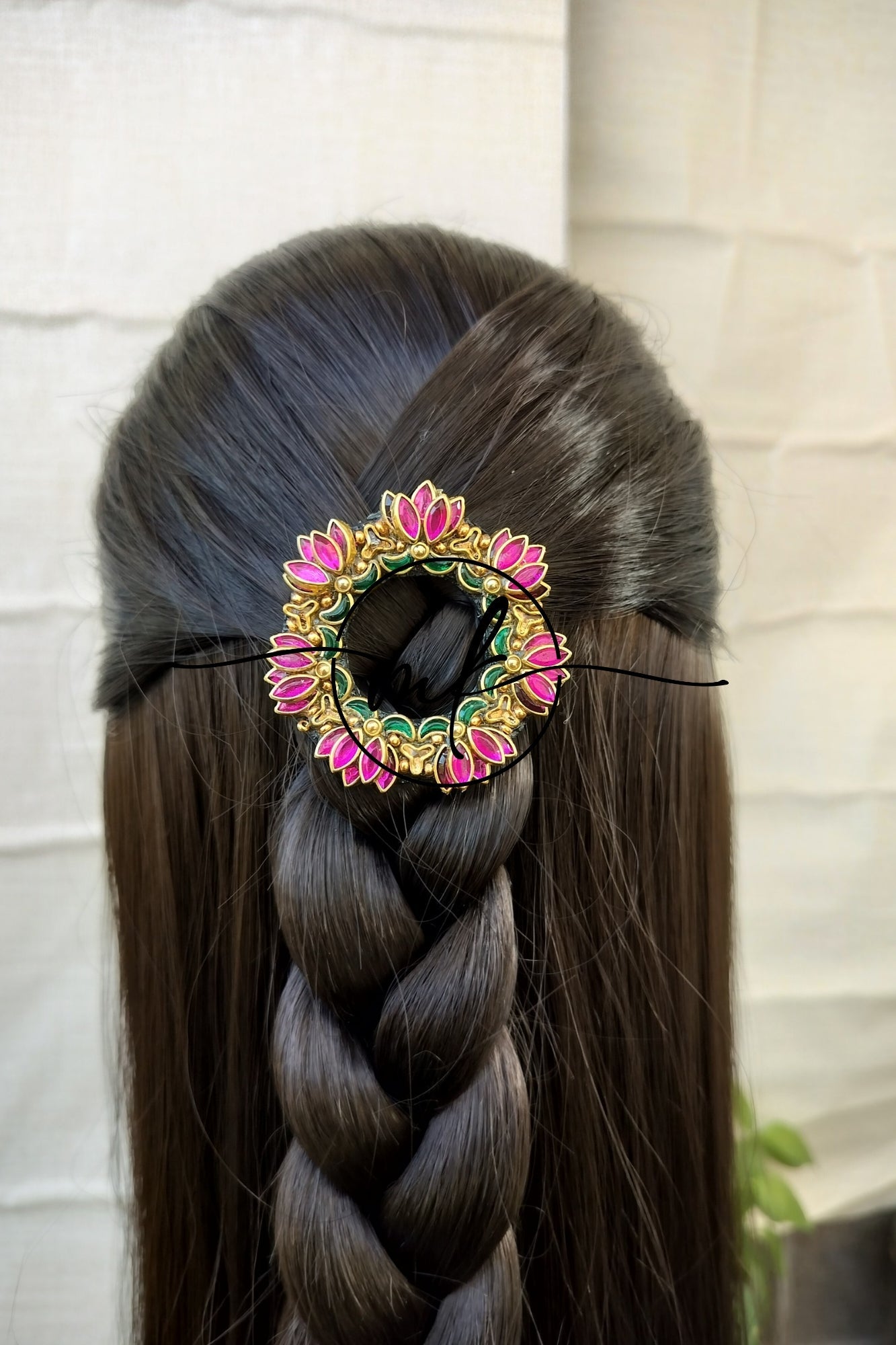 Gloss pink Lara Hair Brooch Return gift Combo