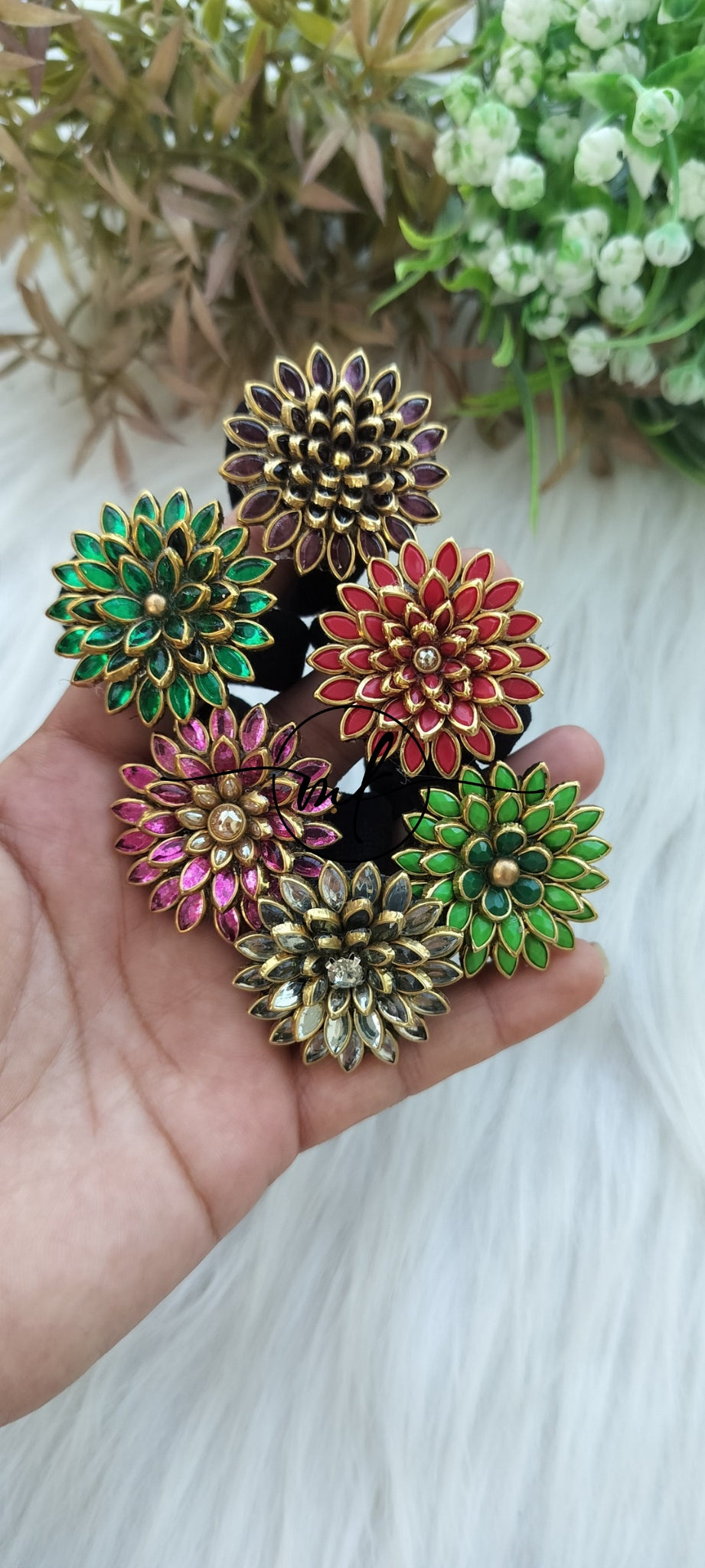 Kundan Hair Brooch
