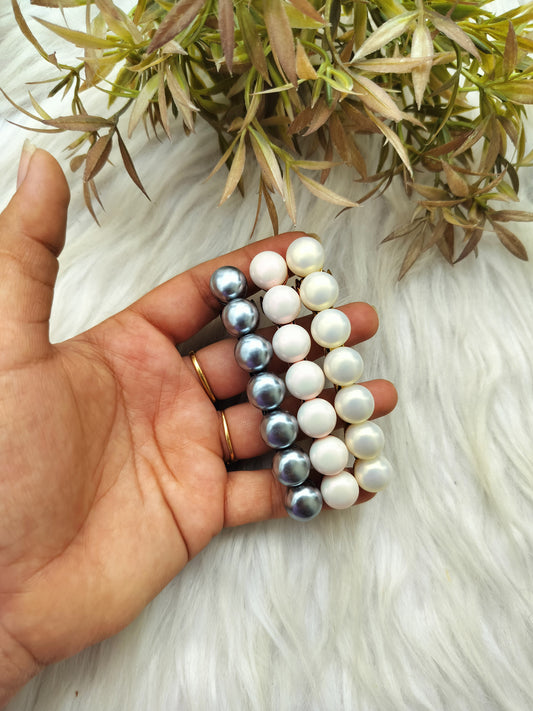 Round pearl Buckle Clip - Large Size