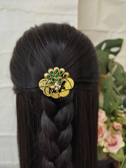 CIMA bloom Kundan Hair Brooch Return gift Combo - mix of colours