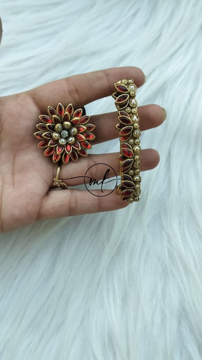 Hair Tie + Center clip Combo