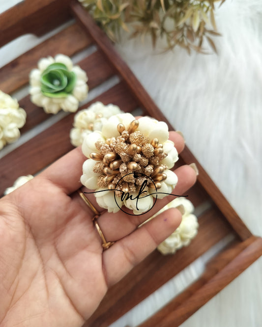 Jas - pollen jasmin Hair Brooch/ Hair ties