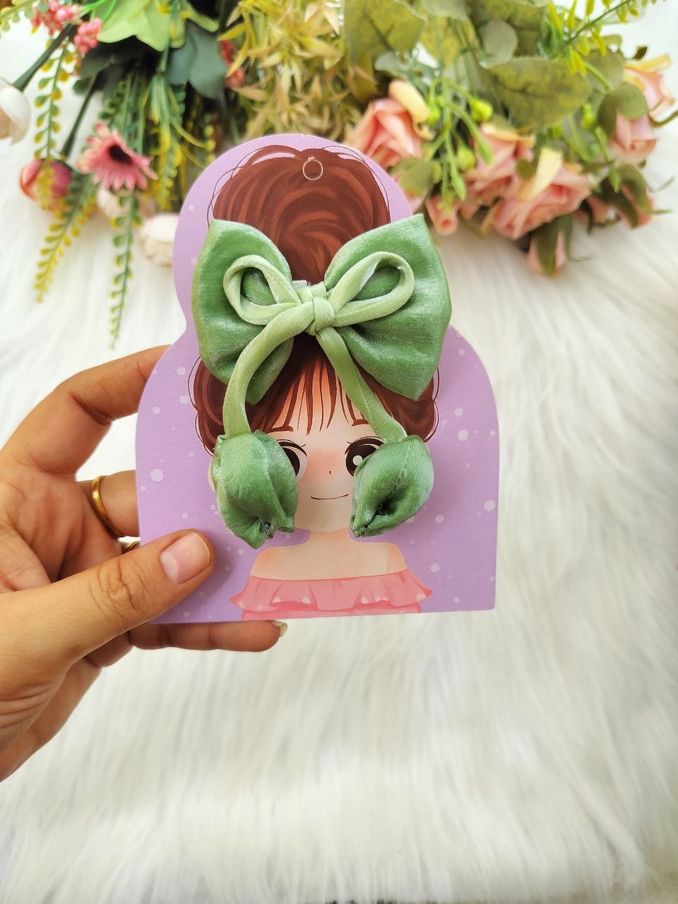 Tulip Mini Bow Alligator clip
