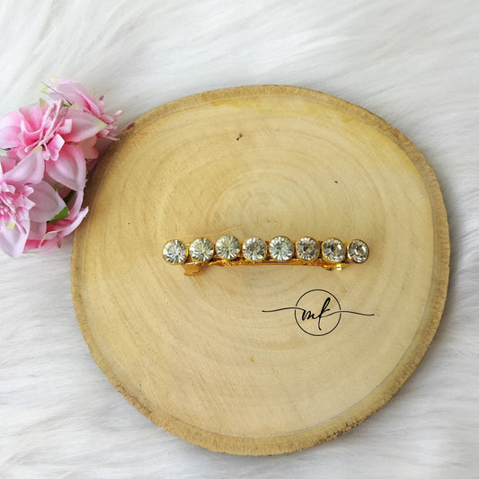 White Crystal Center clip