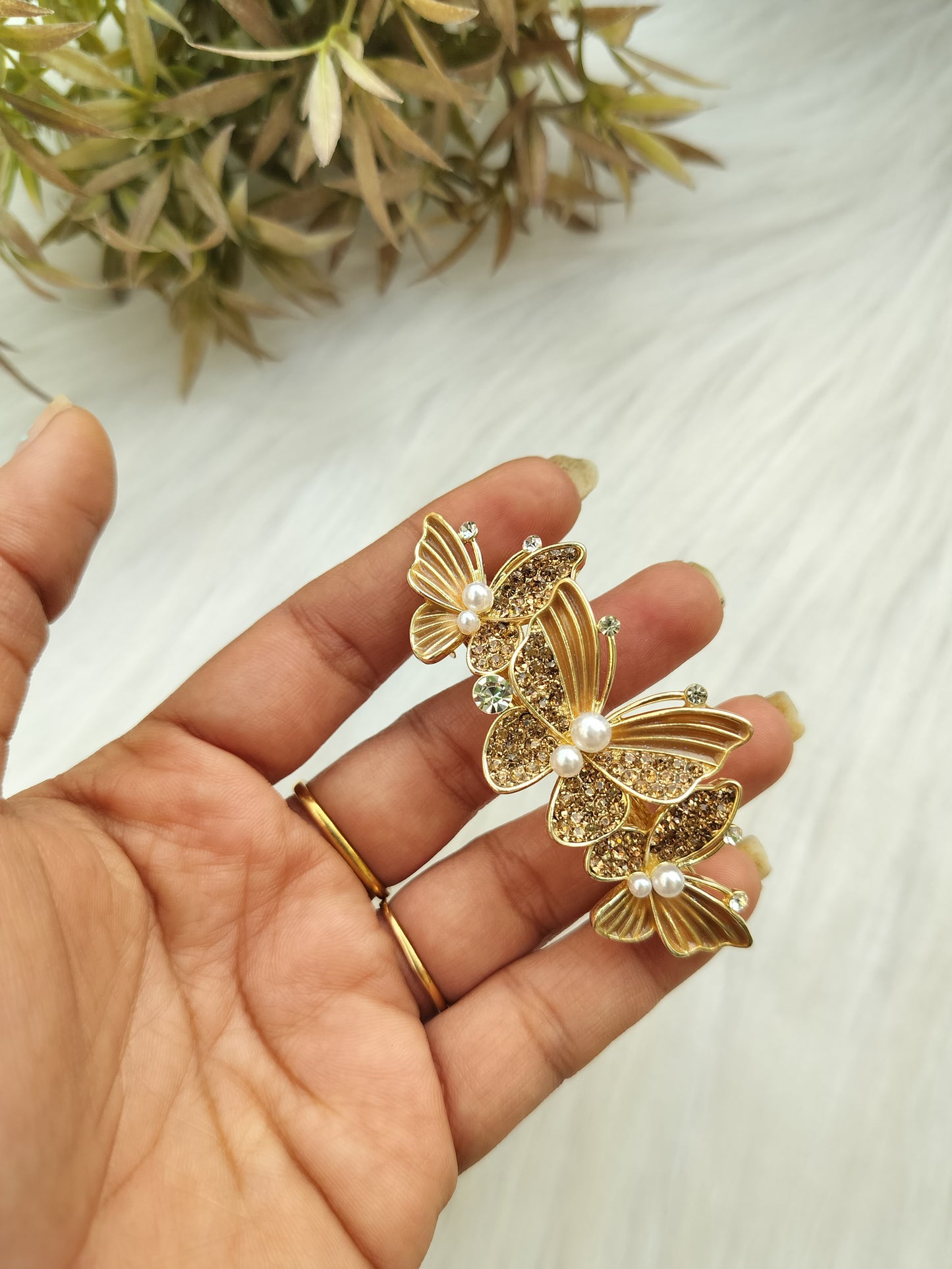 Butterfly Metal Baratte Clip