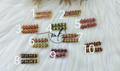 Kundan Alligator pins