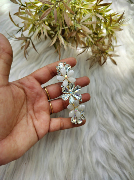 Flower Metal Buckle Clip - Large Size