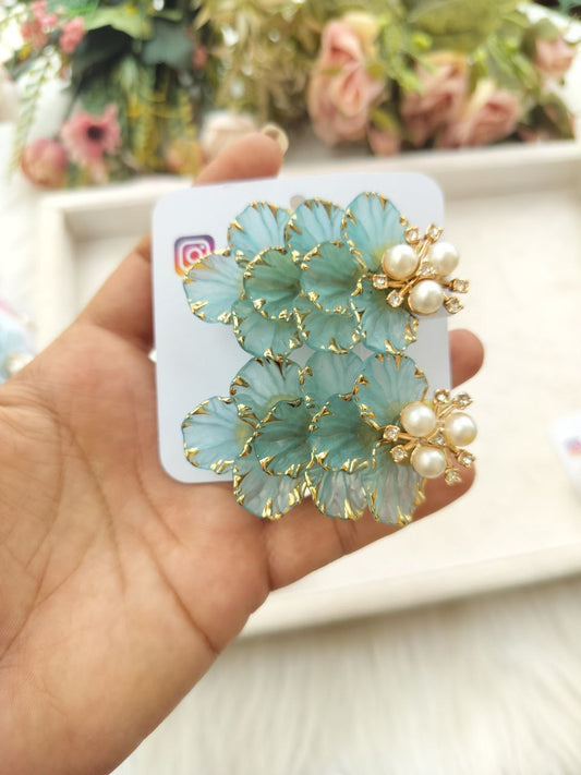 Blue Shea A-line Alligator clip