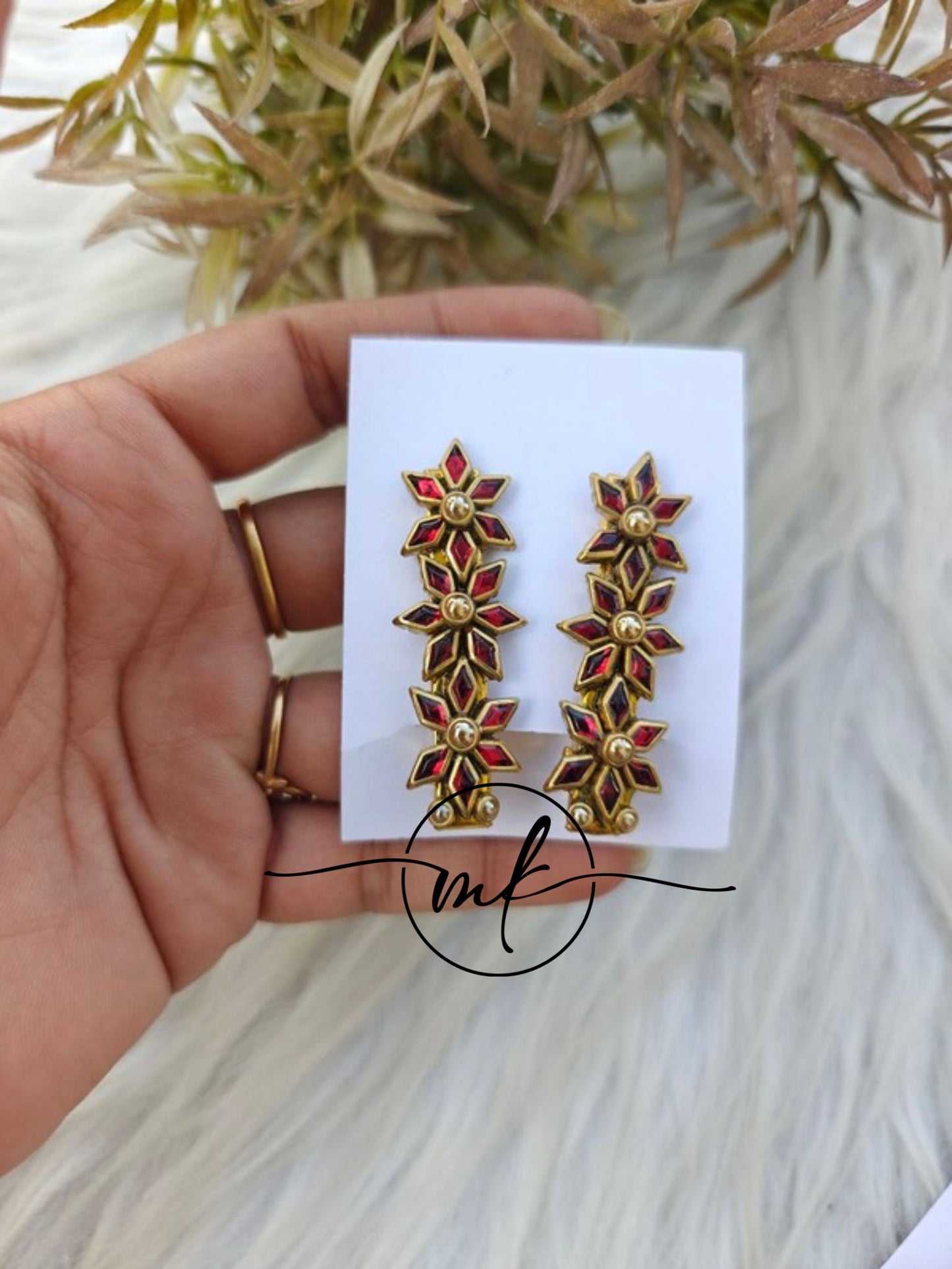 Kundan Alligator pins