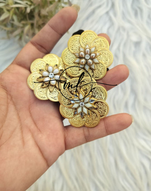 Cira Flower HAIR Brooch /Hair Ties