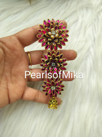 Laya 3L Kundan Hair Brooch