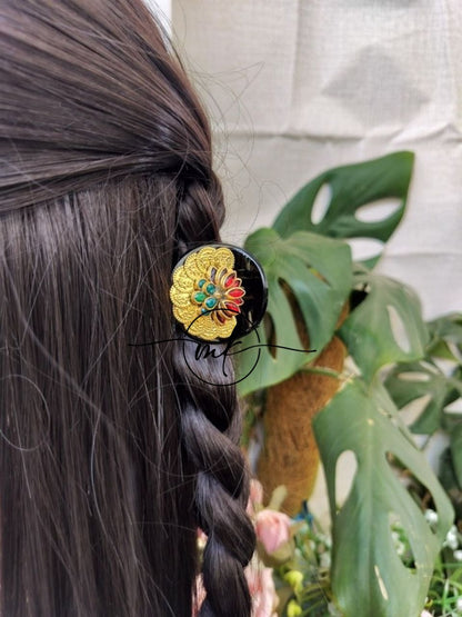 CORA 3D Lotus Kundan Claw