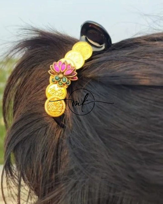 Coin Lotus Banana clip Return gift combo - mix of colours