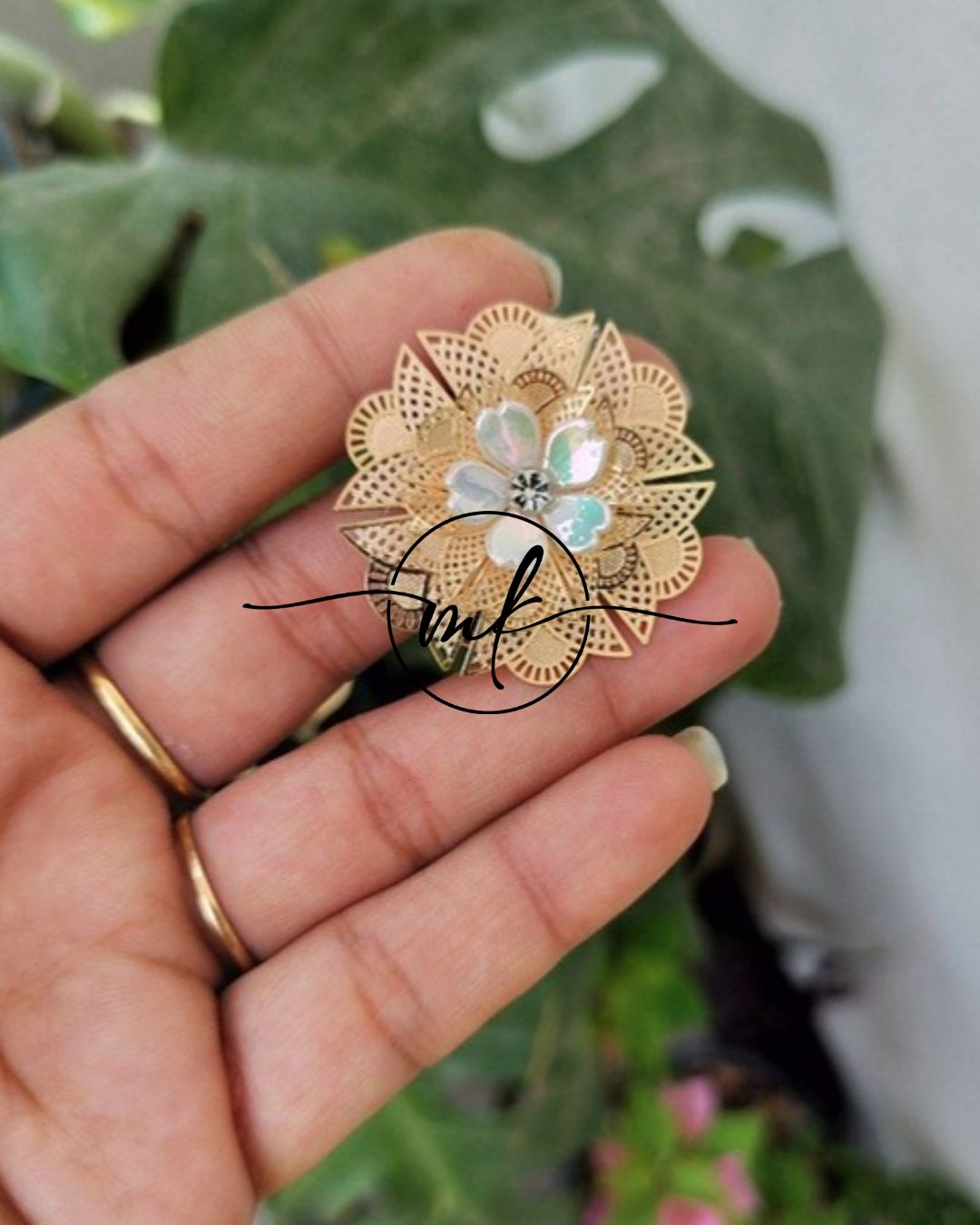 NEO Floral Alligator clip - small size