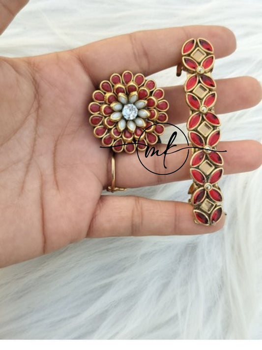 Hair Ties+ Centre clip Combo