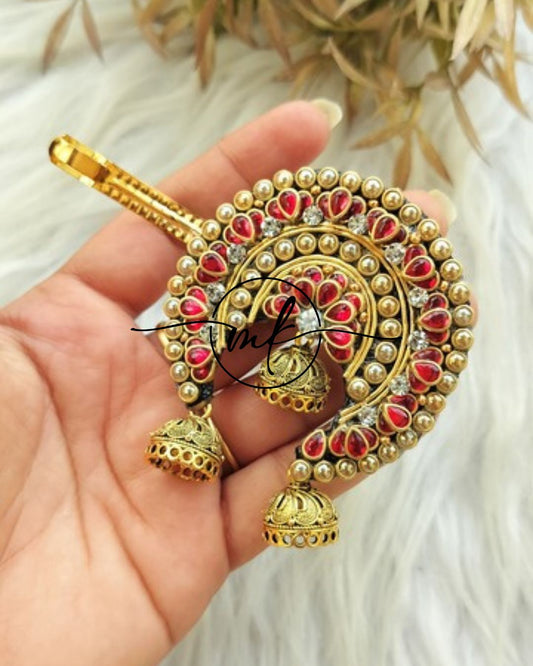 Red Exquisite Center clip -5cm