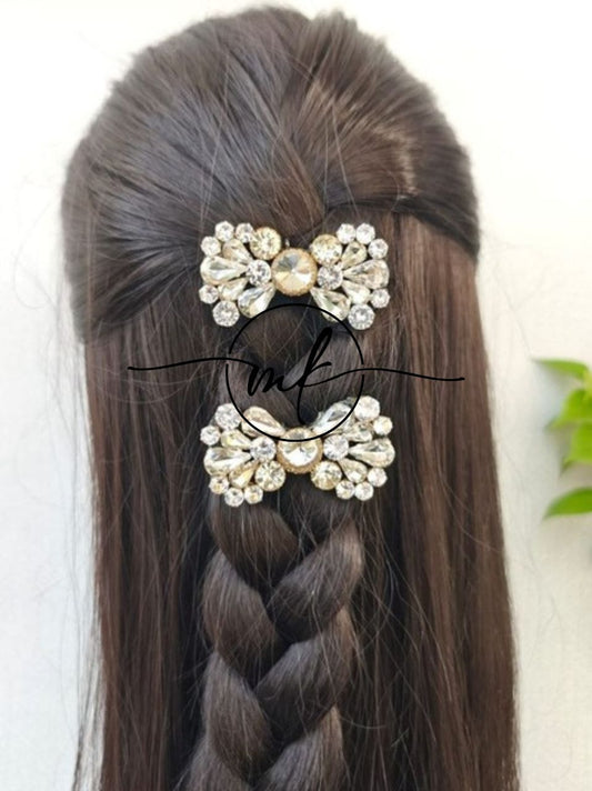 ROHI Crystal bow hair Brooch - 1 piece