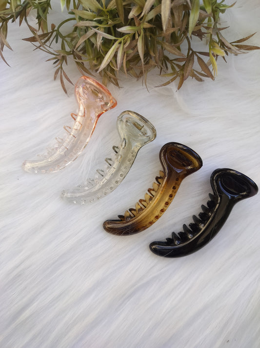 Transparent Banana clip - V type - Big size