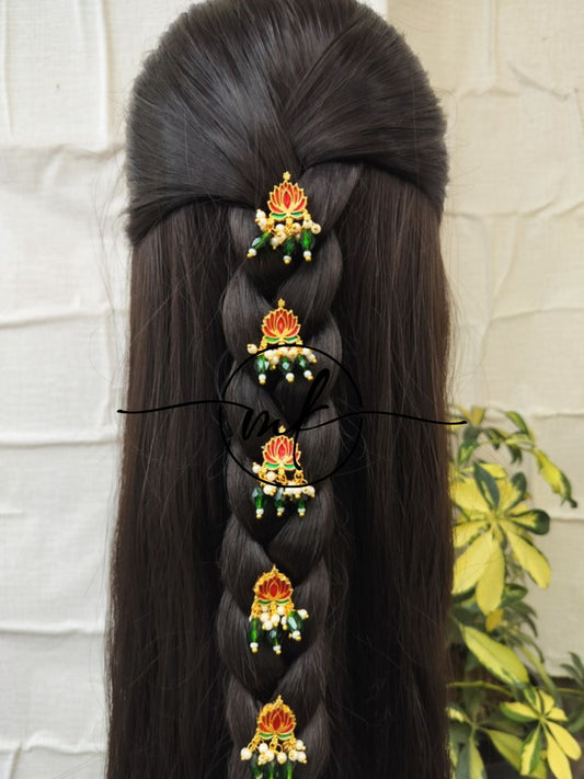 Red Lotus GHG Hair Hooks -set of 6 pieces