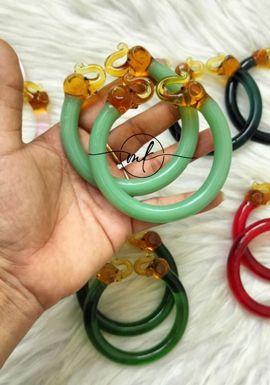 Elephant Glass Bangle