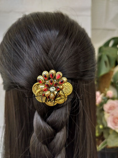 CIMA bloom Kundan Hair Brooch Return gift Combo - mix of colours