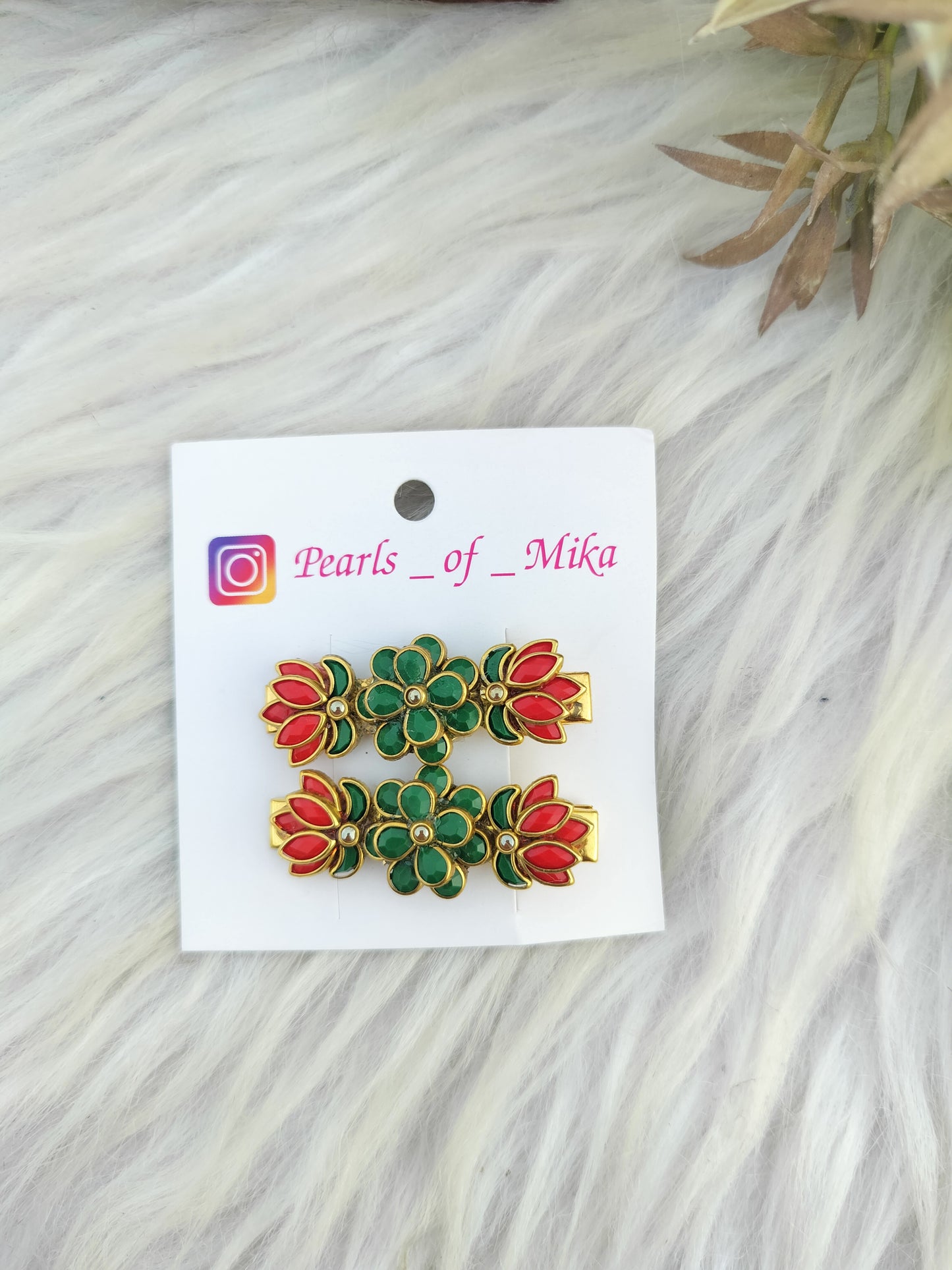 Kundan Alligator pin