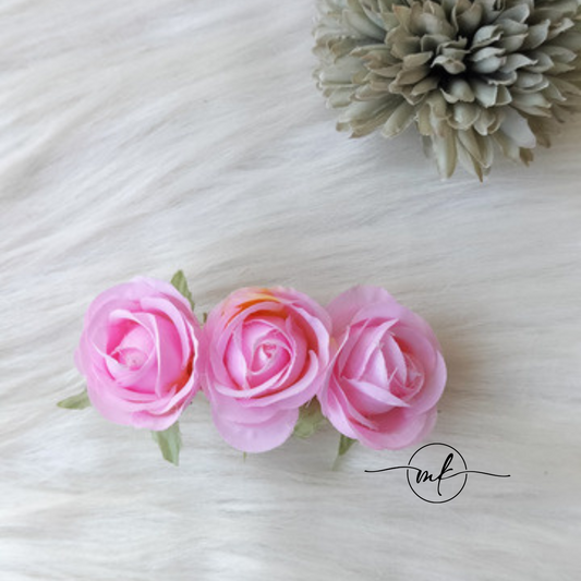 Pink Floral Center clip