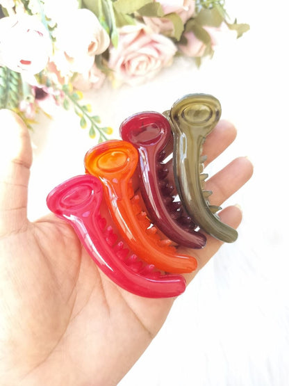 Transparent banana clip - V type