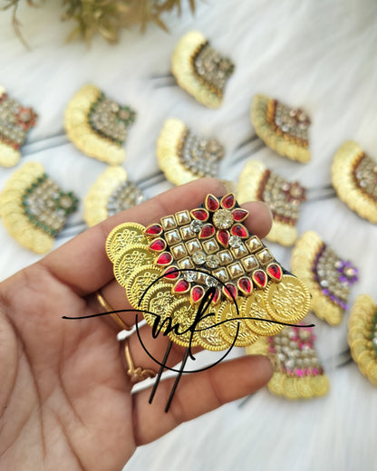 Hora Gloss RED Hair Brooch