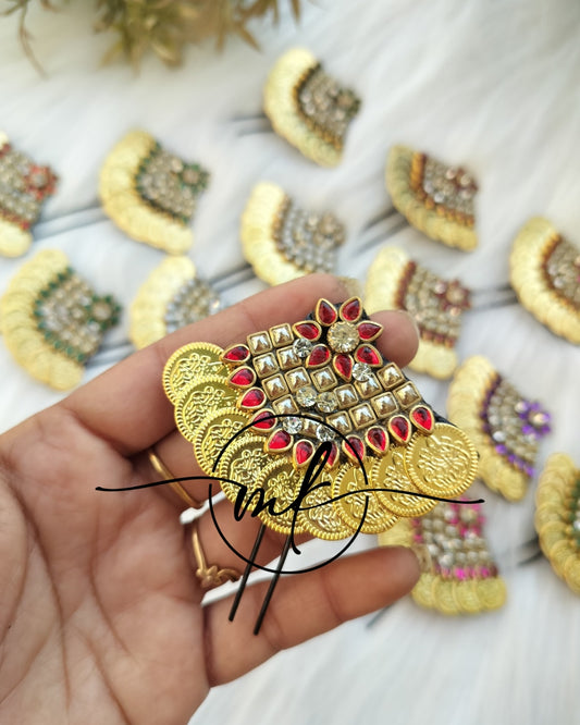 Hora Gloss RED Hair Brooch