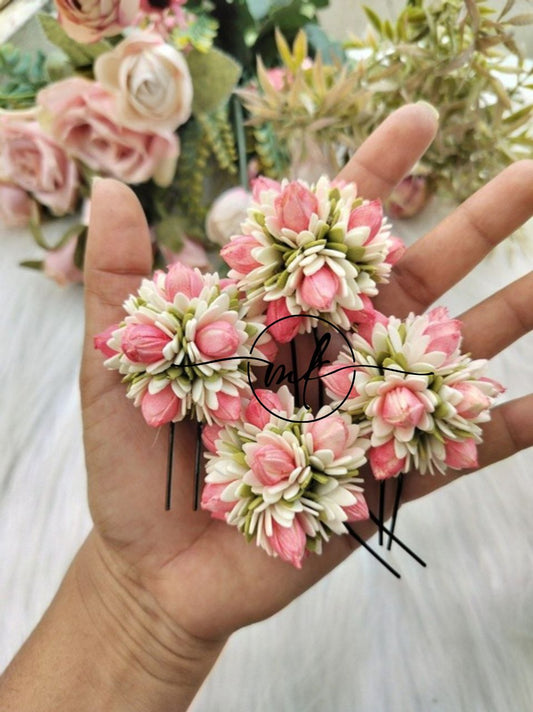 Cherry blossom ARFL Hair Braid brooch - set of 4 pieces