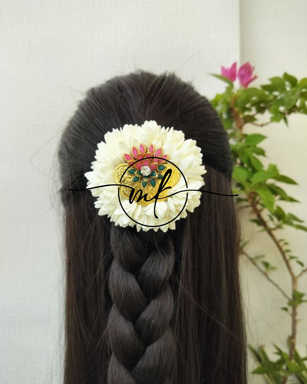 Pink Lotus CIMA + Mullai - ARFL Hair Brooch/ Hair ties/Center clip