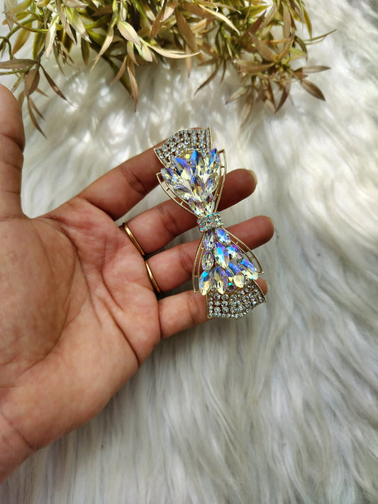Crystal Metal Buckle Clip - Large Size