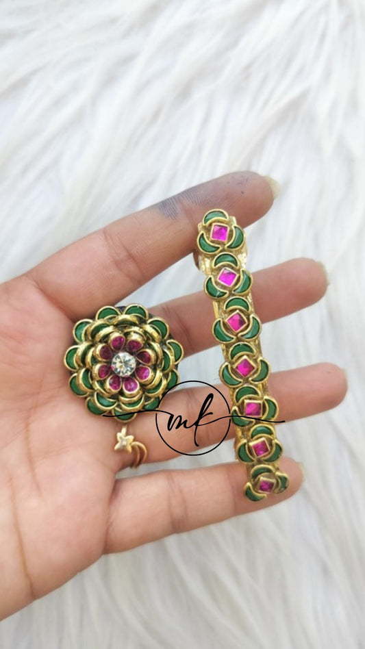 Hair Ties+ Centre clip Combo