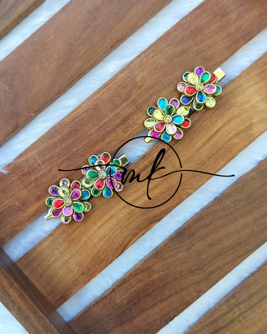 Kundan Saree pin