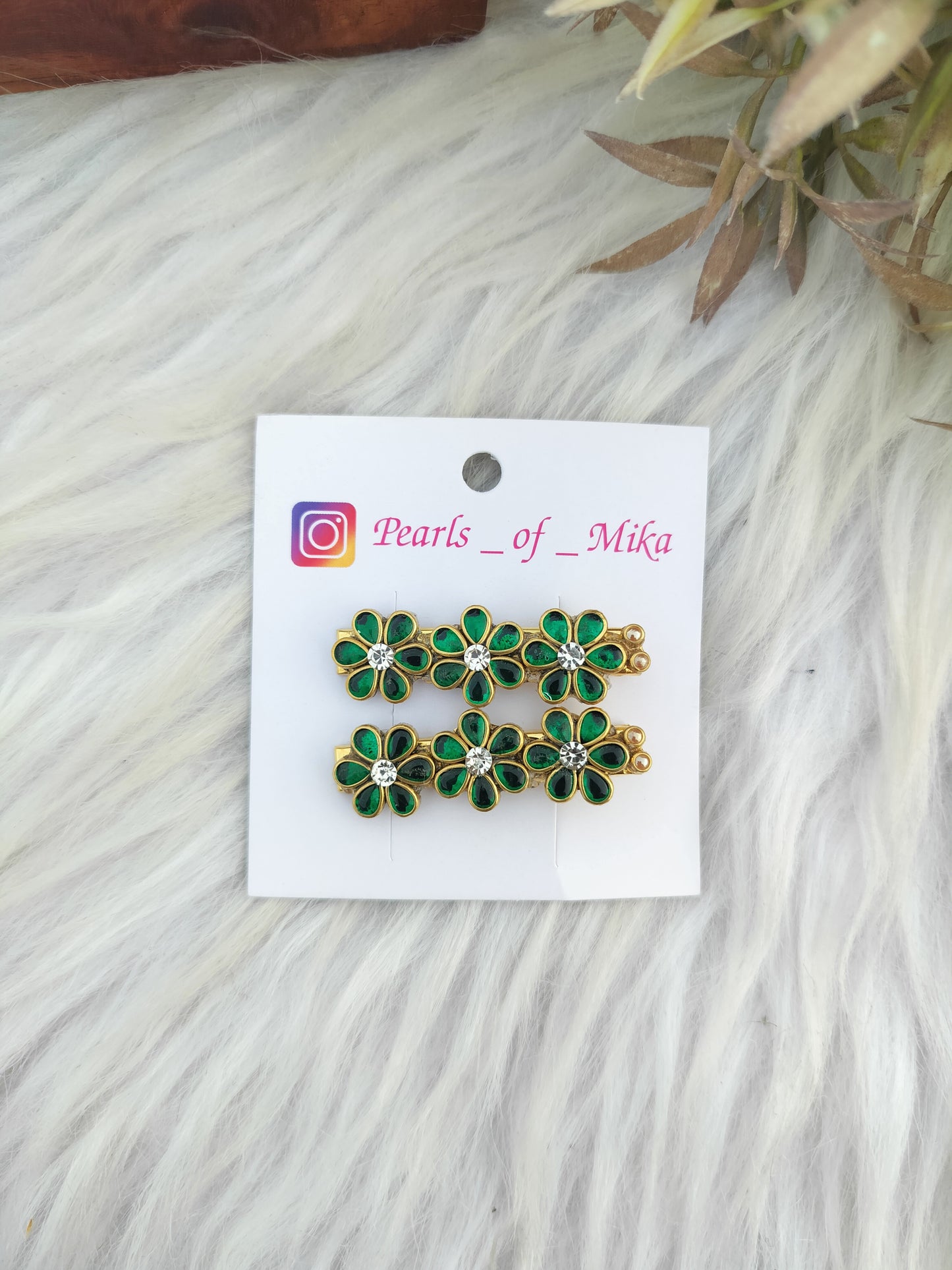 Kundan Alligator pin