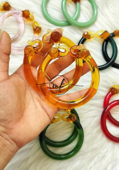 Elephant Glass Bangle