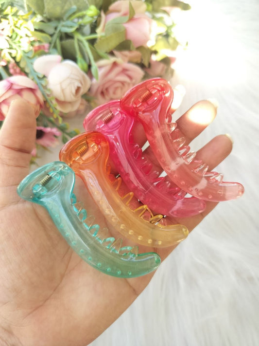 Transparent banana clip - V type