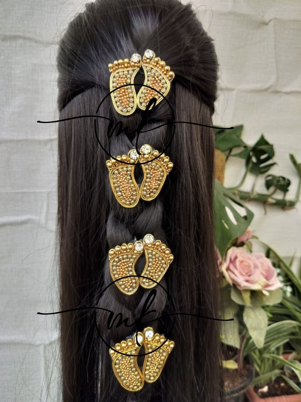 Golden Baby Feet -V05 Hair Accessories - 2 inch each - set of 4 (Copy)