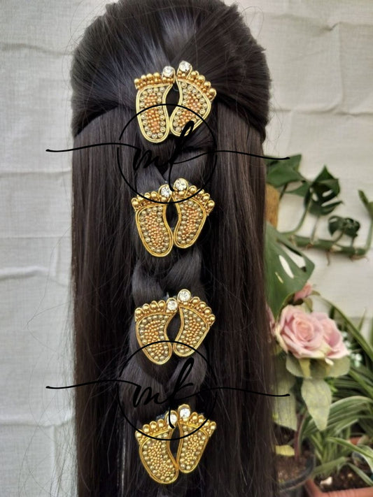 Golden Baby Feet -V05 Hair Accessories - 2 inch each - set of 4 (Copy)