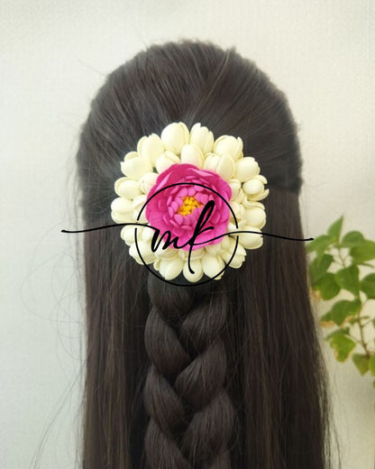 Madras malli + Lotus ARFL Hair brooches
