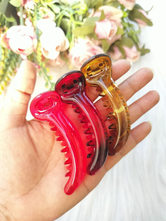 Transparent banana clip - V type