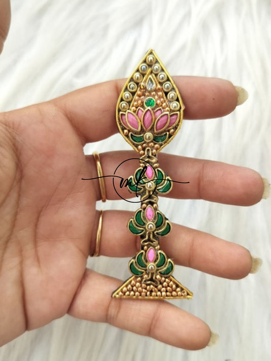 Pink Vel Brooch pin