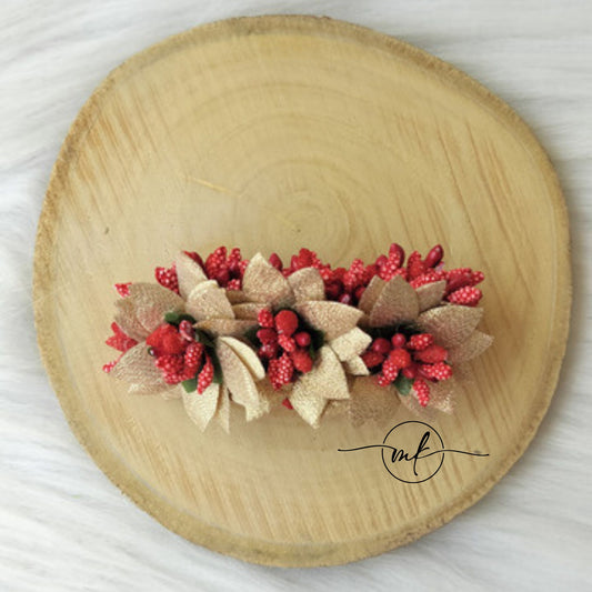 Red Floral Center clip