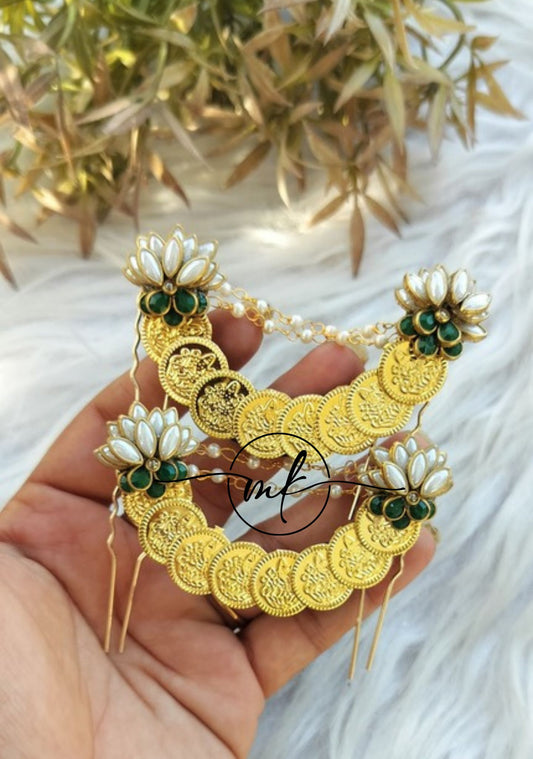 Cora White Lotus Hair Brooch