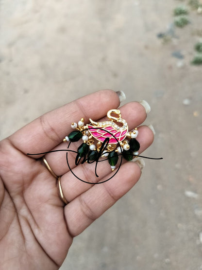 Glorious Pink Swan Hair hook