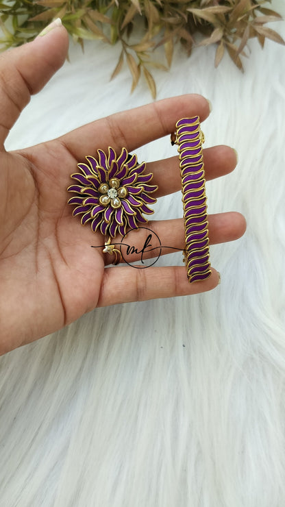Hair Tie + Center clip Combo